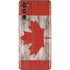 Canadian Flag Dark Wood Galaxy S20 Fan Edition Skin